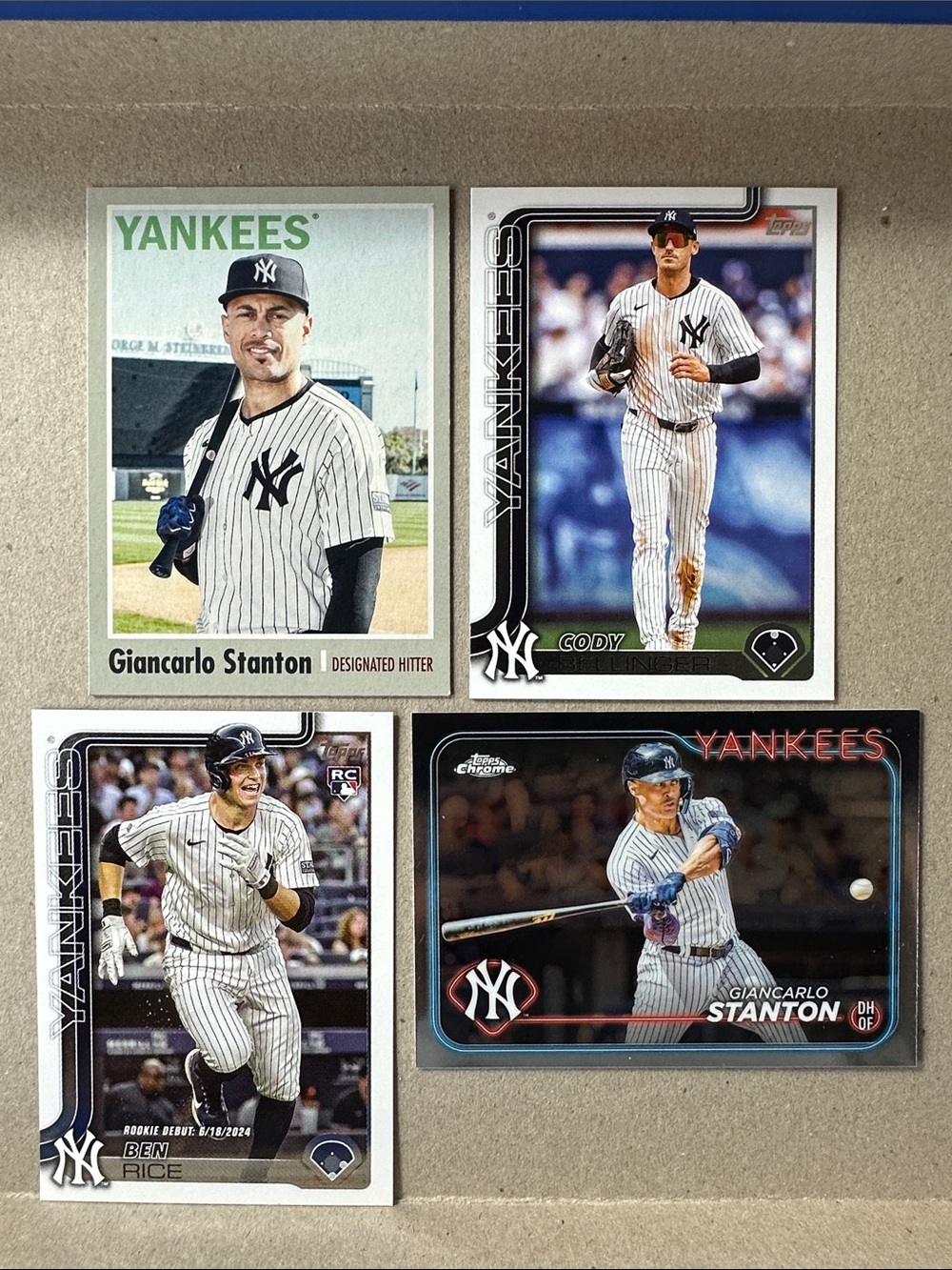 George Lombard Jr Rookie +3 Jasson Dominguez Rookies + Aaron Judge Yankees - Picture 12 of 15